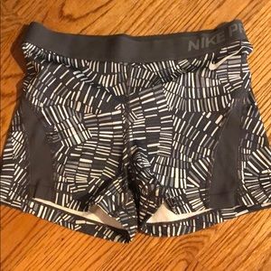 patterned nike pro spandex